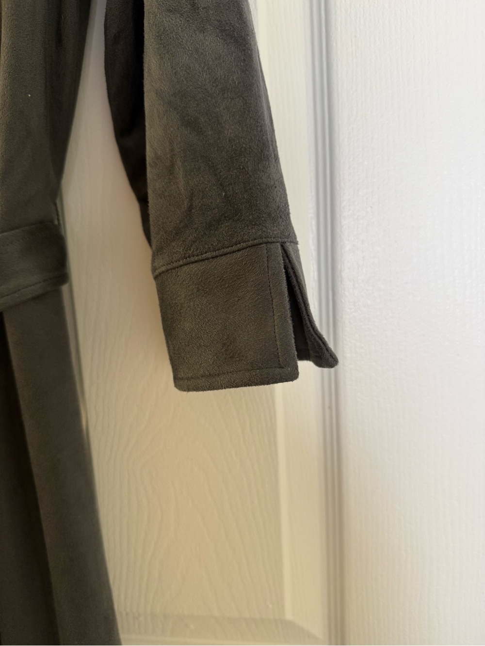 J. McLaughlin Charcoal Button-Front Dress with Tie Belt - Picture 8 of 8